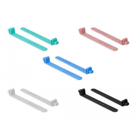 DeLOCK Delock 18829 - Releasable cable tie - Silicone - Couleurs assorties - 9,5 cm - 11 mm - 1,5 mm