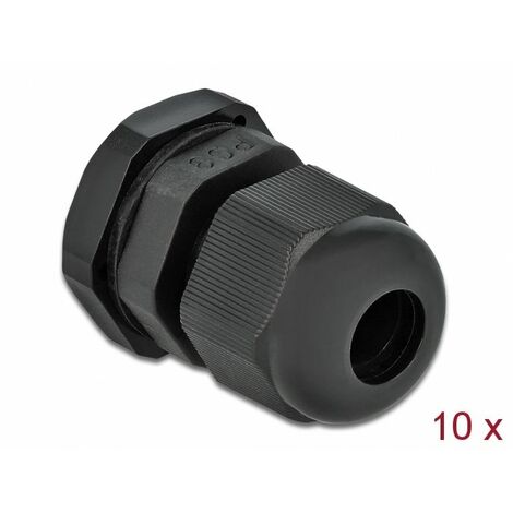DeLOCK Delock 60194 - Noir - Plastique - 10 pièce(s) - PG9 - 8 mm - IP68