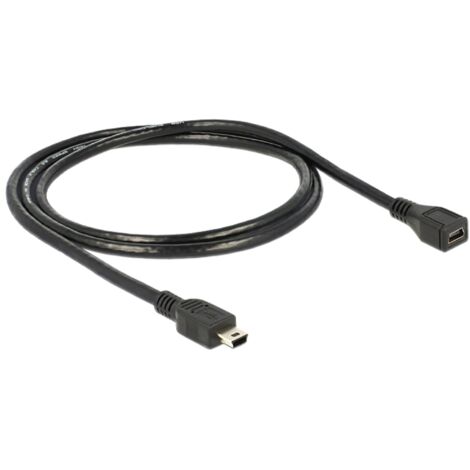 DeLOCK Delock 82667 - 1 m - Male connector / Female connector - 480 Mbit/s - Noir