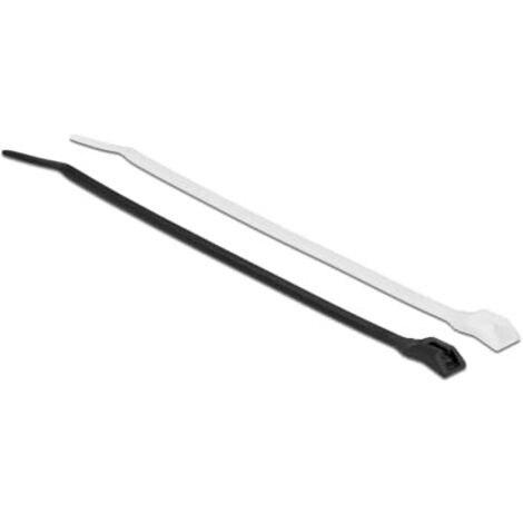 DeLOCK Delock Kabelbinder mit flachem Kopf L 280 x B 7,6 mm 100 Stück (19492)