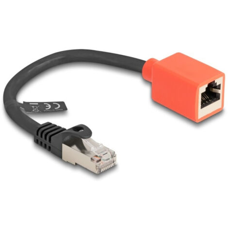 DeLOCK Delock RJ45 Geräteschutz Adapter Cat.6A S/FTP 20 cm (Break Away Adapter) (88197)