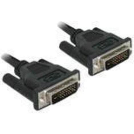 DeLOCK DVI 24+1 Cable 0.5m male/male cable DVI 0,5 m DVI-D Negro
