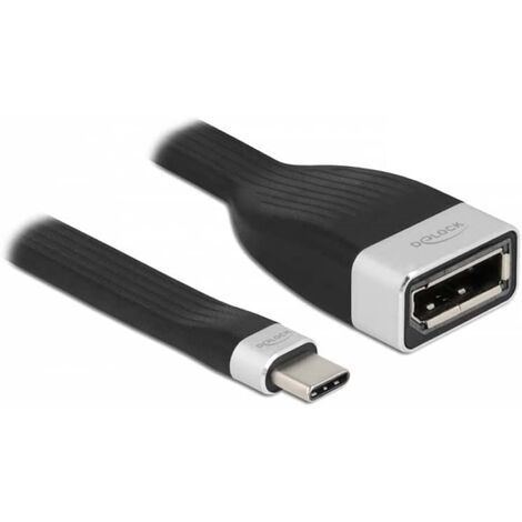 Delock FPC Flachbandkabel USB Type-C zu DisplayPort (DP Alt) 4K 60 Hz 13,5 cm