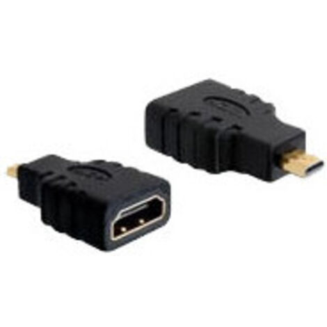 Delock HDMI micro D/HDMI A - HDMI mirco D - HDMI A - Schwarz