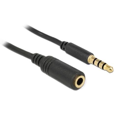 DELOCK Iphone Klinkeverl.5mm - 3,5mm St/Bu 1.00m 4Pin (84666)
