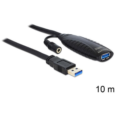 DELOCK Kabel USB 3.0 Verlngerung. aktiv 10 m