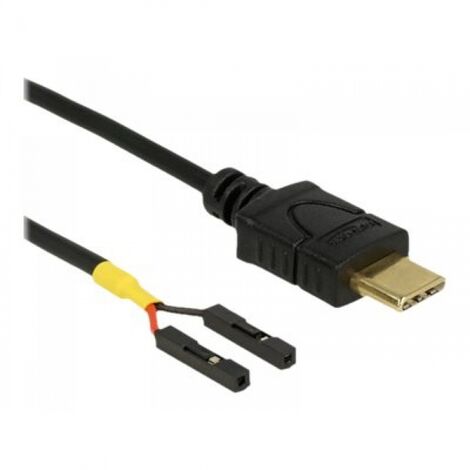 Delock Kabel USB Type-C 2.0 Stecker &gt2 x Pfostenbuchse einzeln Strom 10 cm