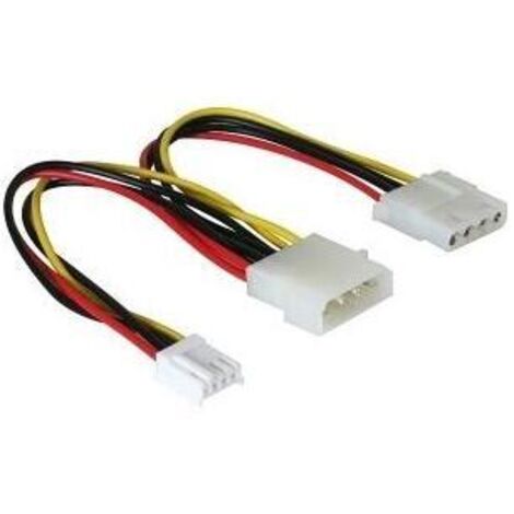 DELOCK Kabel Y-Kabel Stromvers. 1x 13.3cm 5.25Zoll 1x 8.9cm/ 3,5Zoll