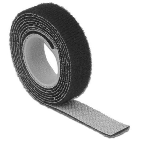 DELOCK KABELBINDER KLETTVERSCHLUSS 1000X13MM 1X ROL SCHWARZ