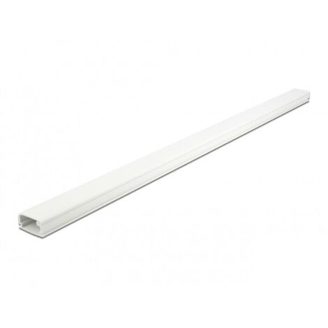 DeLOCK Kabelkanal weiß 1 m PVC selbstklebend