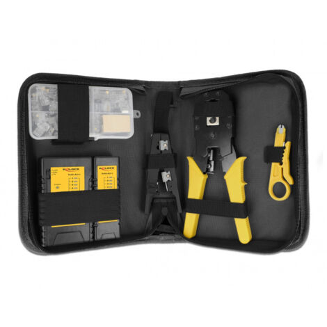 DELOCK KIT D'OUTILS RÉSEAU POUR RJ45 ET RJ11 86696
