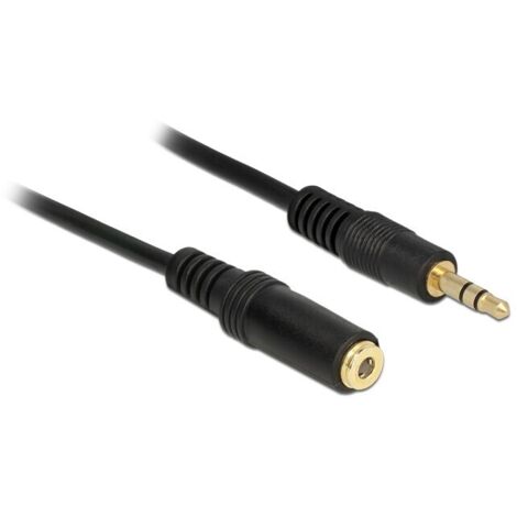DeLOCK Klinkeverl. Delock 3,5mm - 3,5mm St/St 2.00m schwarz (83766)