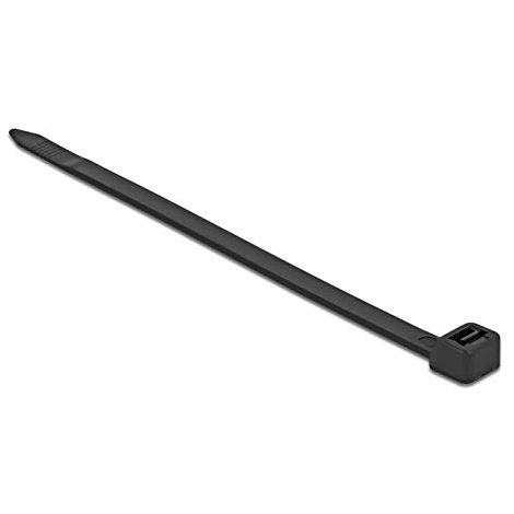 DELOCK LOT DE 10 SERRE-CÂBLES NOIR 550 X 8,8 MM 18991