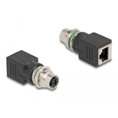 Delock m12 adaptador x-kodiert 8 pin hembra a rj45