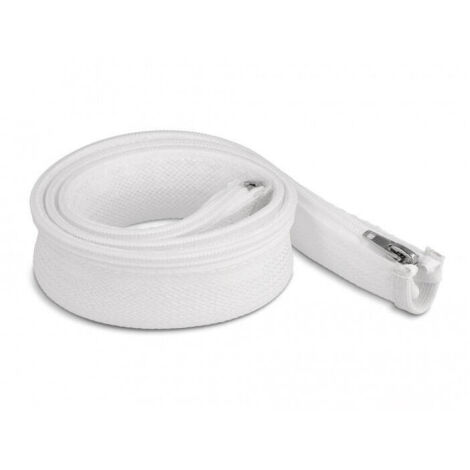 Delock manga trenzada con cremallera resistente al calor 1 m x 30 mm blanco