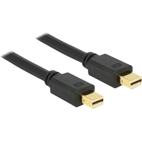 Delock Mini-DisplayPort Cavo Spina Mini DisplayPort , Spina Mini DisplayPort 2.00 m Nero 83475 contatti connettore dora