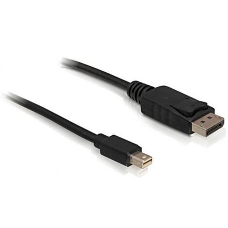 DeLOCK mini DP/DP 1.2 2 m Mini DisplayPort DisplayPort Nero