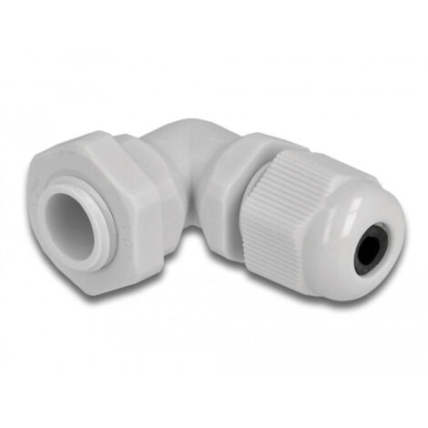 DELOCK PRESSE-ÉTOUPE COUDÉ À 90° PG7 - GRIS 60293