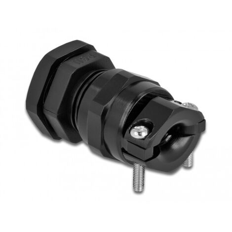DELOCK PRESSE-ÉTOUPE PG11 AVEC DÉCHARGE DE TRACTION ET PROTECTION ANTI-COURBURE - NOIR 60353