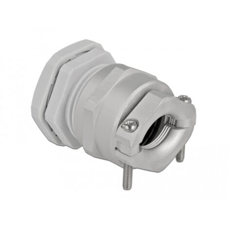 DELOCK PRESSE-ÉTOUPE PG29 AVEC DÉCHARGE DE TRACTION ET PROTECTION ANTI-COURBURE - GRIS 60362