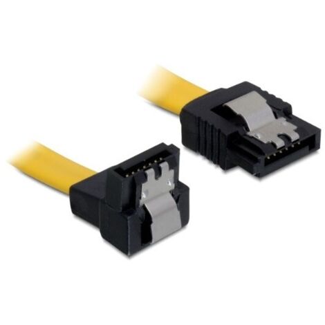 DeLOCK SATA-Kabel 3.0 SATA - SATA down St/St Clips 0,50m (82811)