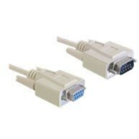 DeLOCK Seriell-Verl. D-Sub9 - D-Sub9 St/Bu beige 2,00m (84064)
