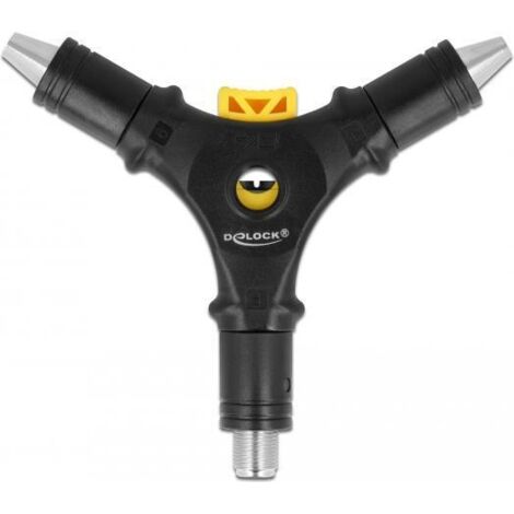 Delock Strumento di installazione 4 in 1 per connettori F