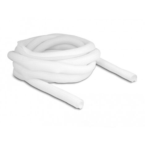 DELOCK TUYAU TRESSÉ À FERMETURE AUTOMATIQUE BLANC 5 M X 25 MM 20811