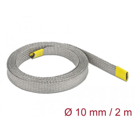 DELOCK TUYAU TRESSÉ EXTENSIBLE POUR BLINDAGE EMV 2 M X 10 MM