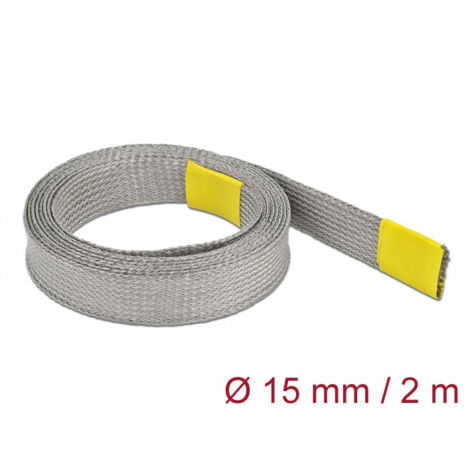 DELOCK TUYAU TRESSÉ POUR BLINDAGE EMV 2 M X 15 MM 20789