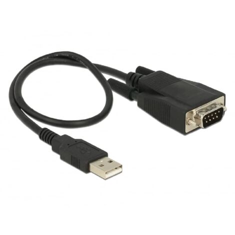 Delock USB 2.0 Adaptateur [1x USB 2.0 type A mâle - 1x RS232 mâle] 62958 0.45 m