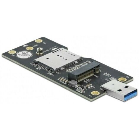 Delock USB 3.0 Konverter Typ-A Stecker zu M.2 Key B mit SIM Slot