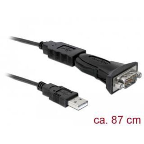 DeLOCK USB Adapter Kabel USB2.0 - D-Sub9 seriell St/St (61460)