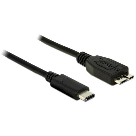 Delock USB-Kabel  USB 3.2 Gen1 (USB 3.0 / USB 3.1 Gen1) USB-C® Stecker, USB-Micro-B 3.0 Stecker 1.00