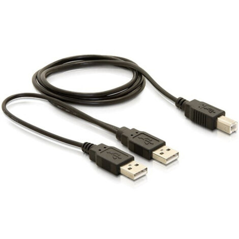 Delock USB-Kabel   USB-B Stecker, USB-A Stecker 1.00 m Schwarz  82394