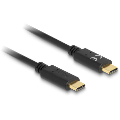 Delock USB-Ladekabel   USB-C® Stecker, USB-C® Stecker 0.15 m Schwarz  85356