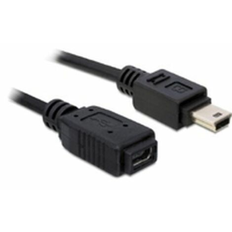 DeLOCK USB Verl. USB2.0 mini B - USB mini B St/Bu 1,00m (82667)