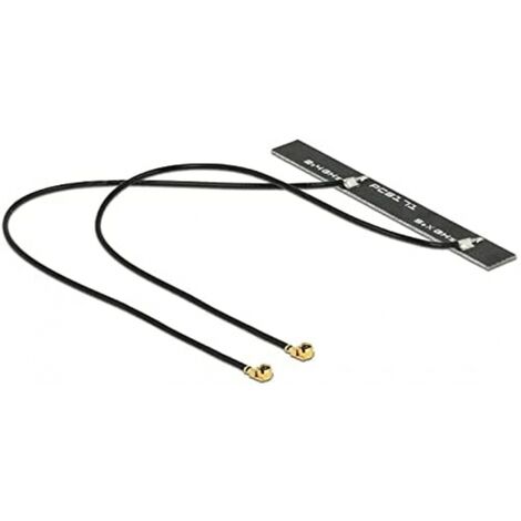 Delock WLAN 802.11 ac/a/h/b/g/n Doppelantenne 2 x MHF® I Stecker 3 - 5 dBi 2 x