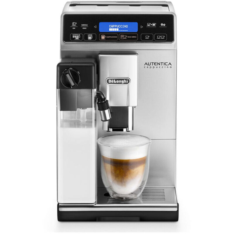 Delonghi - Cafetera Superautomática Negro Plateado 1450 w 15 bar 1,4 l