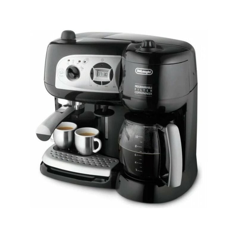 Bco 264.1 - Combiné expresso cafetiere - Noir - Café moulu ou dosettes ese - Pompe 15 bars - 1750W - Delonghi