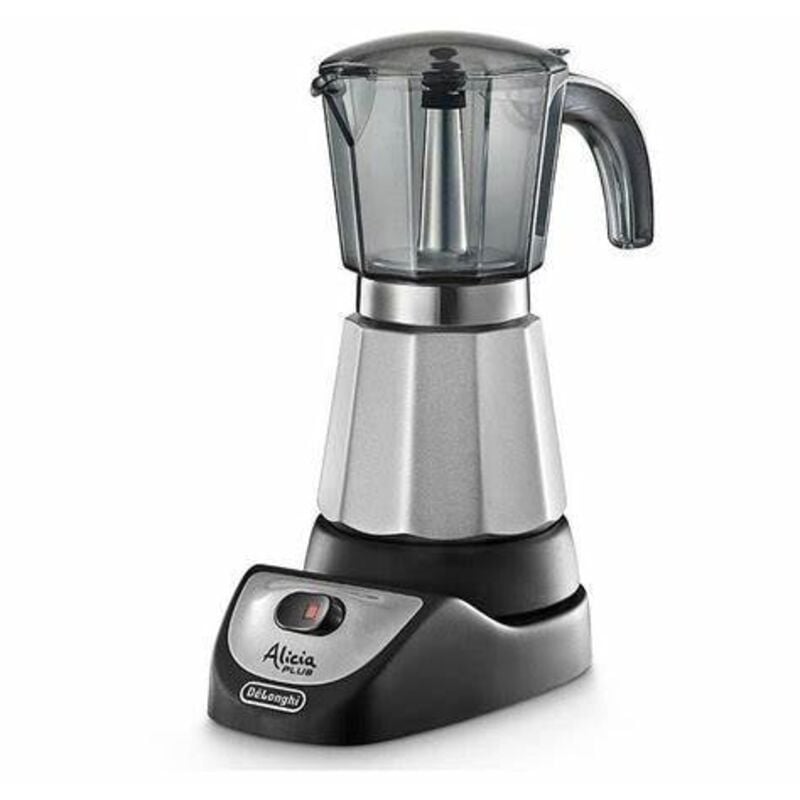 De'Longhi - Cafetera Italiana Eléctrica Emk 6 Alicia Con Capacidad Para 6 Tazas En Oferta Cafetera Italiana Eléctrica Alicia Emk6. Capacidad 6 Tazas. Autoapagado. Cafetera Moka Eléctrica De 550 W - De'Longhi