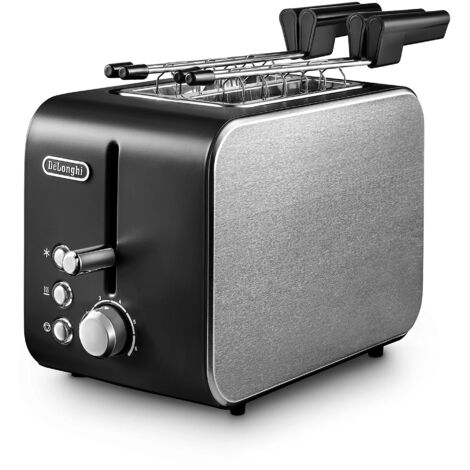 DeLonghi CTX 2203.BK Tostapane a 2 Scomparti Potenza 550 W Nero