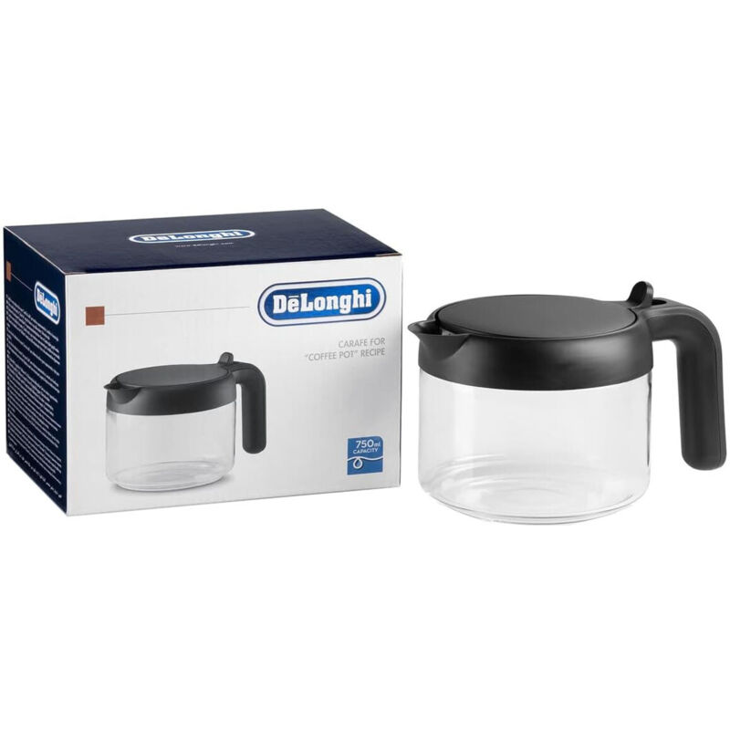Delonghi - Verseuse en verre avec couvercle pour Cafetière 5513283901