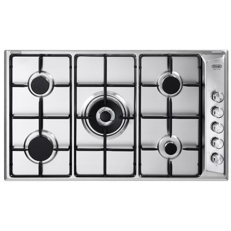 De’Longhi DLI 59 DD plaque Acier inoxydable Intégré 90 cm Gaz 5 zone(s)