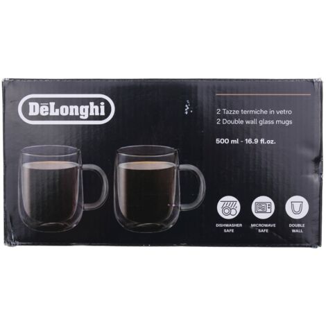 Delonghi - dlsc327 tazze in vetro a doppia parete - as00006566 - 8004399028630