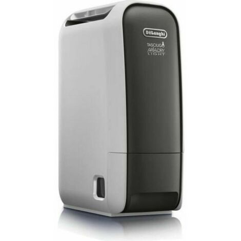 DeLonghi DNS65 Deumidificatore 6Litri-24h 34Db con Timer Swing Ionizzatore Grigio-Nero