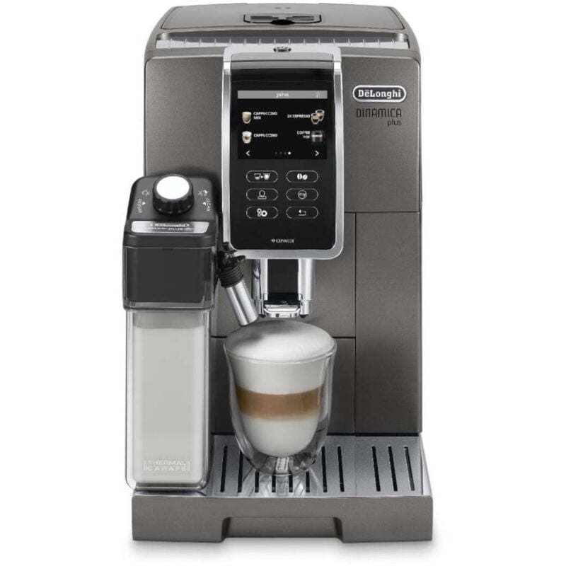 Image of Macchine da caffè - Macchina da caffè automatica Dinamica Plus, grigio ECAM370.95.T - Delonghi