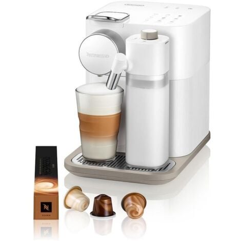 DELONGHI Nespresso Gran Lattissima De'Longhi EN640.W Macchina da caffè, Sistema Capsule Nespresso, Pannello Intuitivo, Spegnimento Automatico, Serbatoio 1,3L, Risparmio Energetico, Potenza 1400 W, Bianco