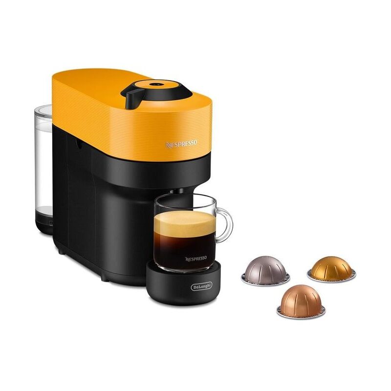 Image of Delonghi - env 90.Y Vertuo Pop Giallo Macchina da Caffe' Sistema Capsule Nespresso Vertuo Serbatoio Acqua 0.56 Litri