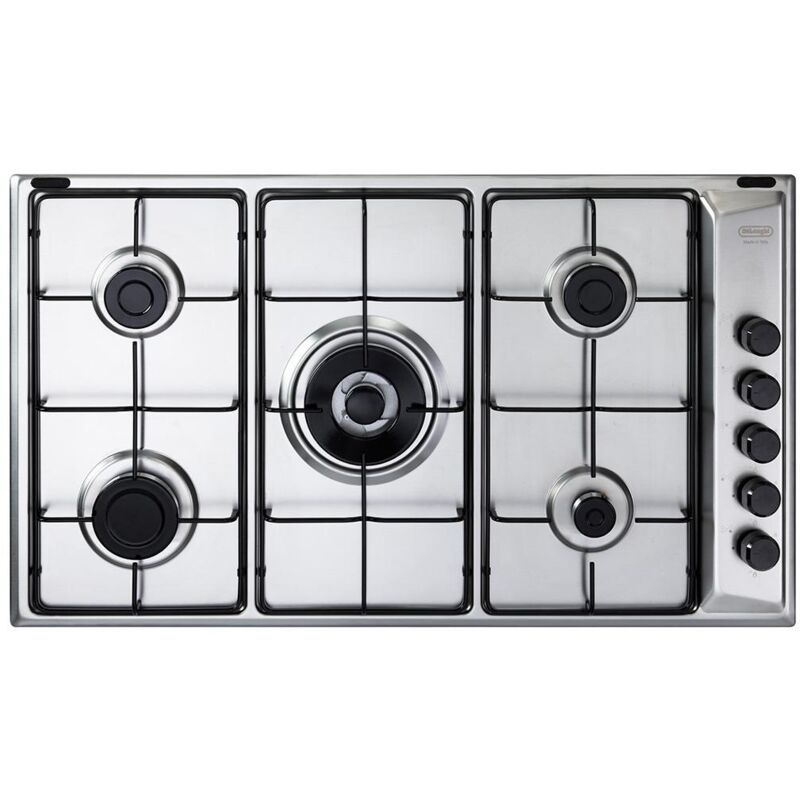 De'Longhi FLA 59 DD Table de cuisson encastrable en acier inoxydable 86 cm Gaz 5 brûleurs De'Longhi FLA 59 DD Table de cuisson encastrable en acier inoxydable 86 cm Gaz 5 brûleurs